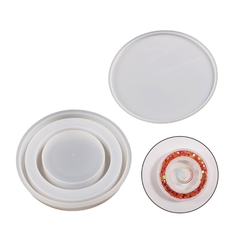 Khuôn Silicone Làm Khung Ảnh Epoxy Hình Học Phối Kim Tuyến Nước