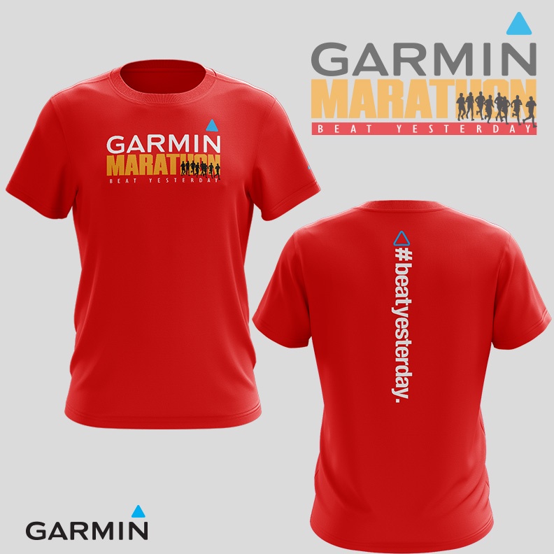 Áo Thun Chạy Bộ Ngoài Trời GARMIN MARATHON