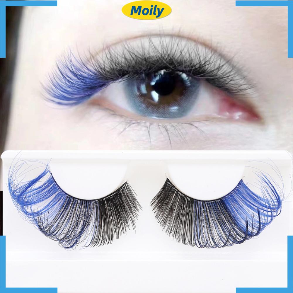 Lông Mi Giả 3D Mềm Mại Nhiều Màu Sắc Tự Nhiên Chống Bọng Mắt Dành Cho Trang Điểm Sân Khấu