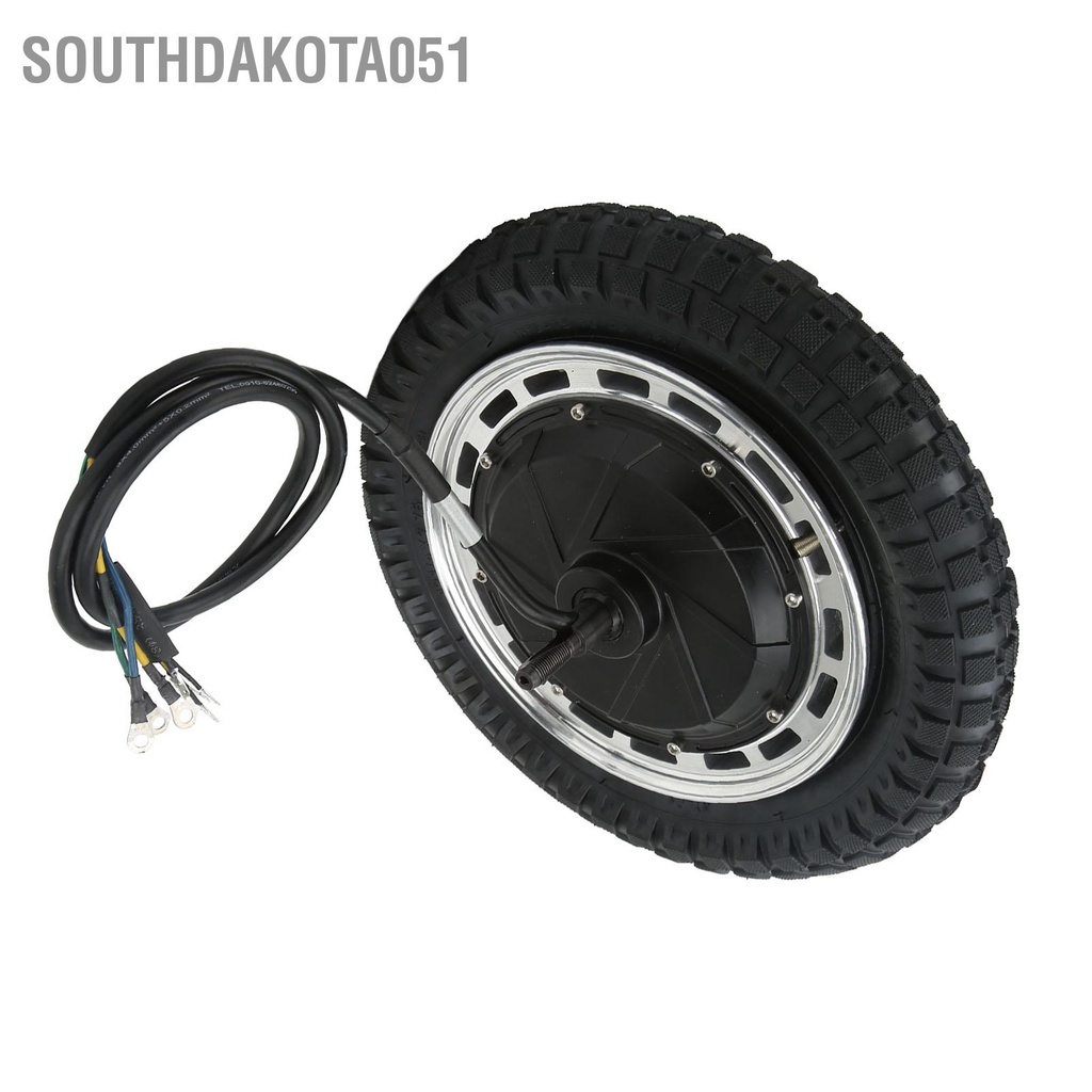 Southdakota051 Động Cơ Trục Bánh Xe 12in 48V‑96V 800W‑6500W 1250 Rpm Chuyển Đổi Răng Phanh Đĩa Với Lốp Trong Ngoài Cho Máy Địa Hình
