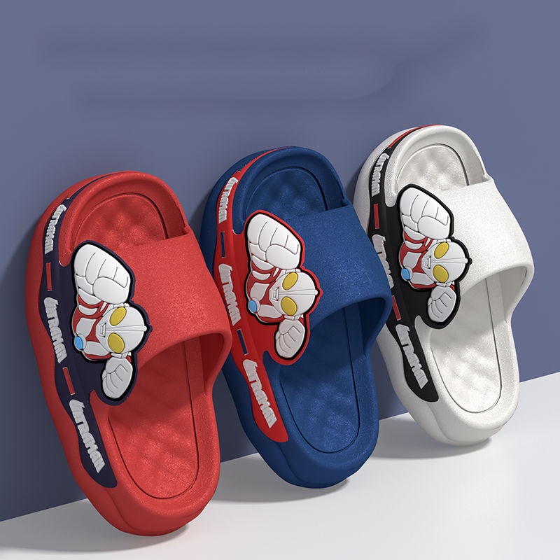 Dép Đế Cao Su Mềm Chống Trượt Họa Tiết Hoạt Hình Cho Bé