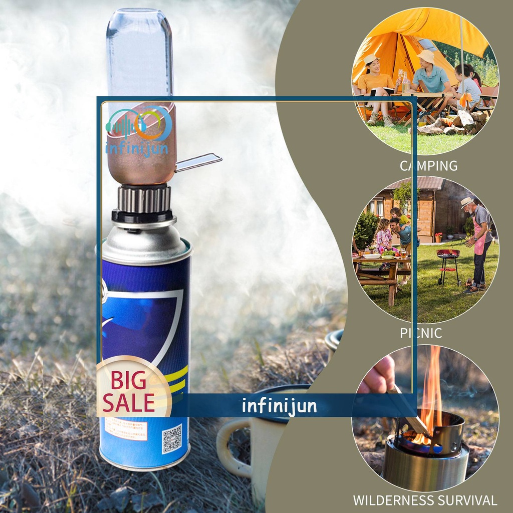 Bộ Chuyển Đổi Bếp Ga Tự Động Đóng Và Mở Màu Đen Cho Cắm Trại