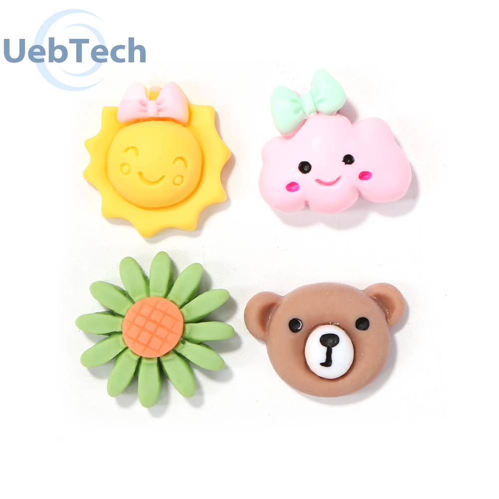 Bộ 3 Miếng Dán Bình Trà Sữa 3D Bằng Nhựa Resin Dễ Thương