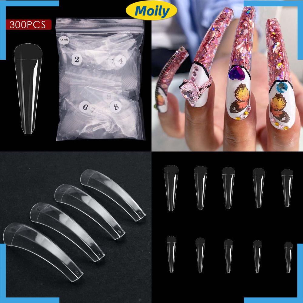 Móng Tay Giả Trong Suốt Che Phủ Toàn Diện Dùng Trang Trí