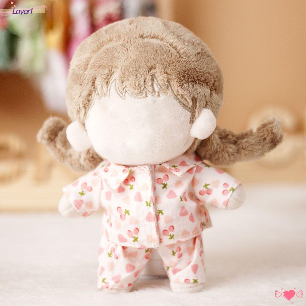 LAYOR1 1 Bộ Quần Áo Cho Búp Bê 20cm Bằng Cotton Dễ Thương