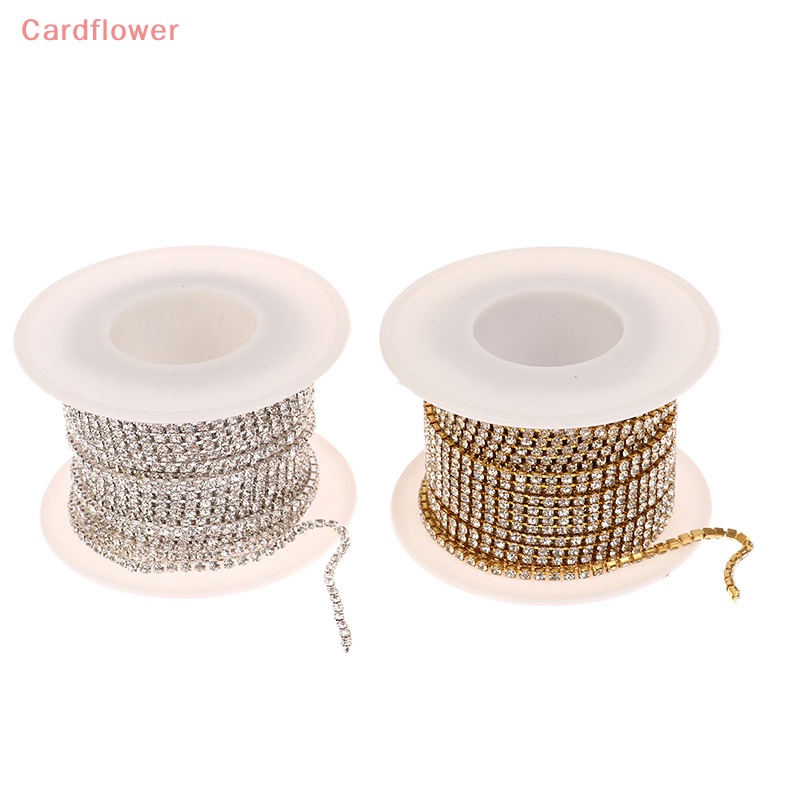 1 Cuộn 10M Dây Hạt Pha Lê Lấp Lánh 2.0mm Tự Trang Trí Quần Áo Mới