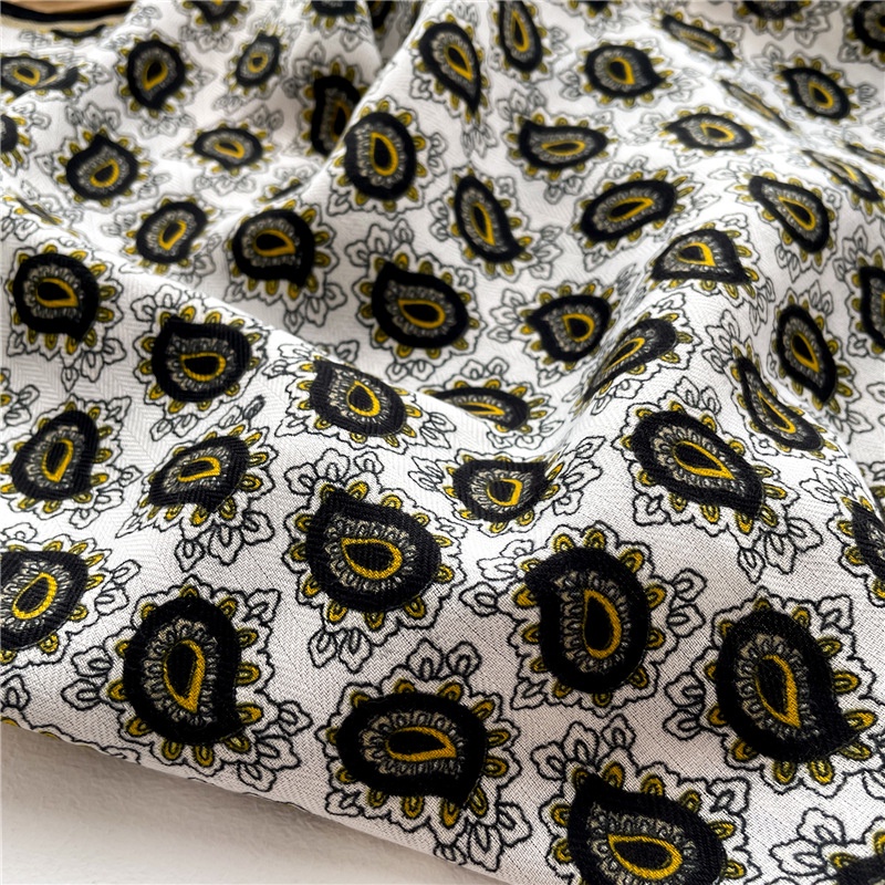 Khăn Choàng Cổ Hình Vuông 65X65Cm Chất Liệu Cotton Lanh Mỏng In Họa Tiết Hoa Hướng Dương Cho Nữ