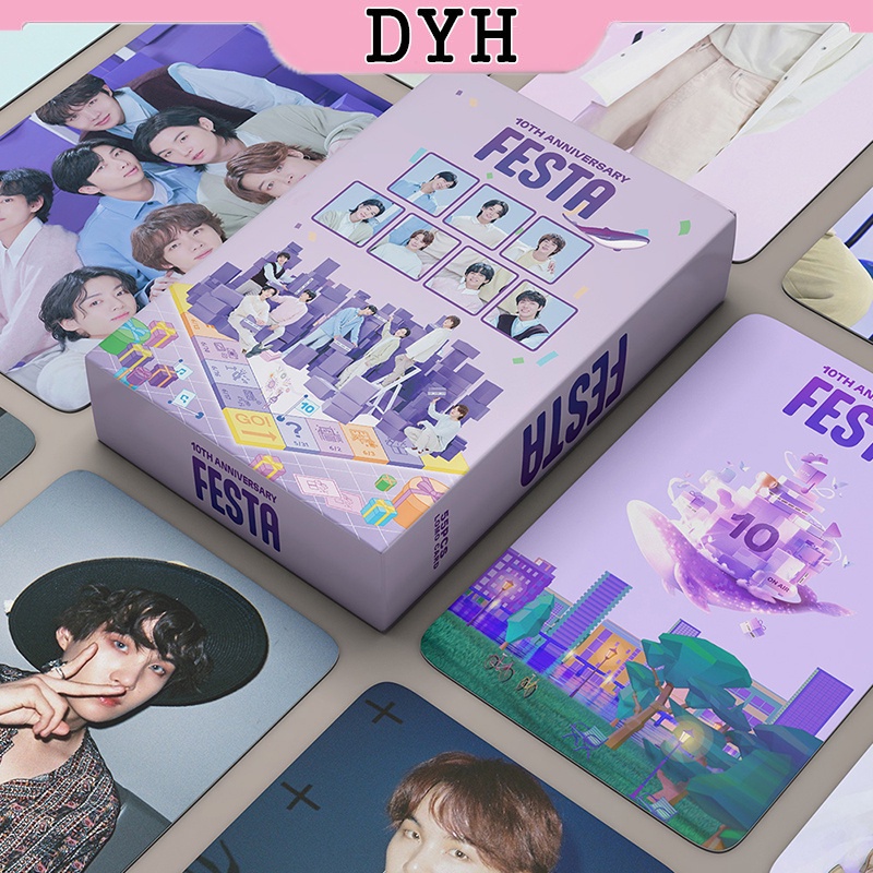 BTS LOMO Card Set 55 Tấm Thẻ Ảnh 2023 FESTA Hình Nhóm Nhạc KPOP