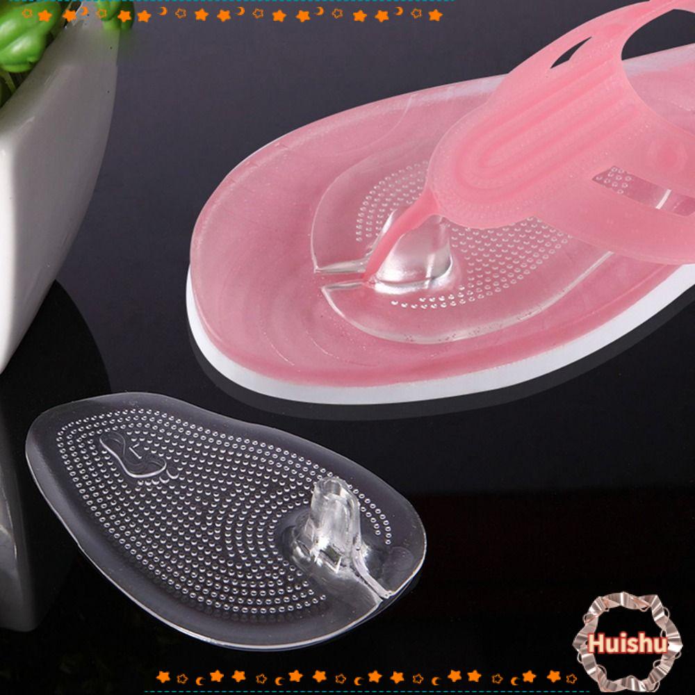 HS 1 Cặp Đệm Silicon Mềm Tự Dính Dán Bảo Vệ Ngón Chân Trong Suốt Unisex