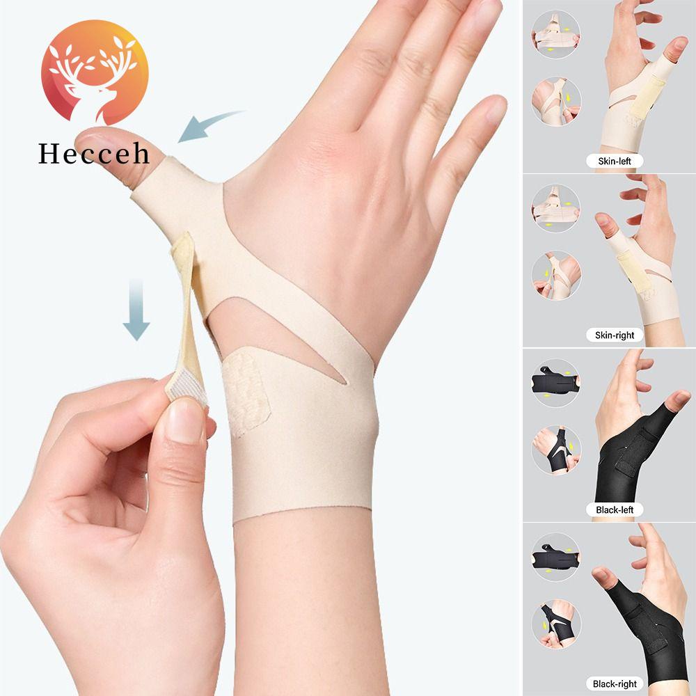 HECCEH Đai Quấn Bảo Vệ Cổ Tay Màu Đen Có Thể Điều Chỉnh Giảm Đau Tiện Dụng