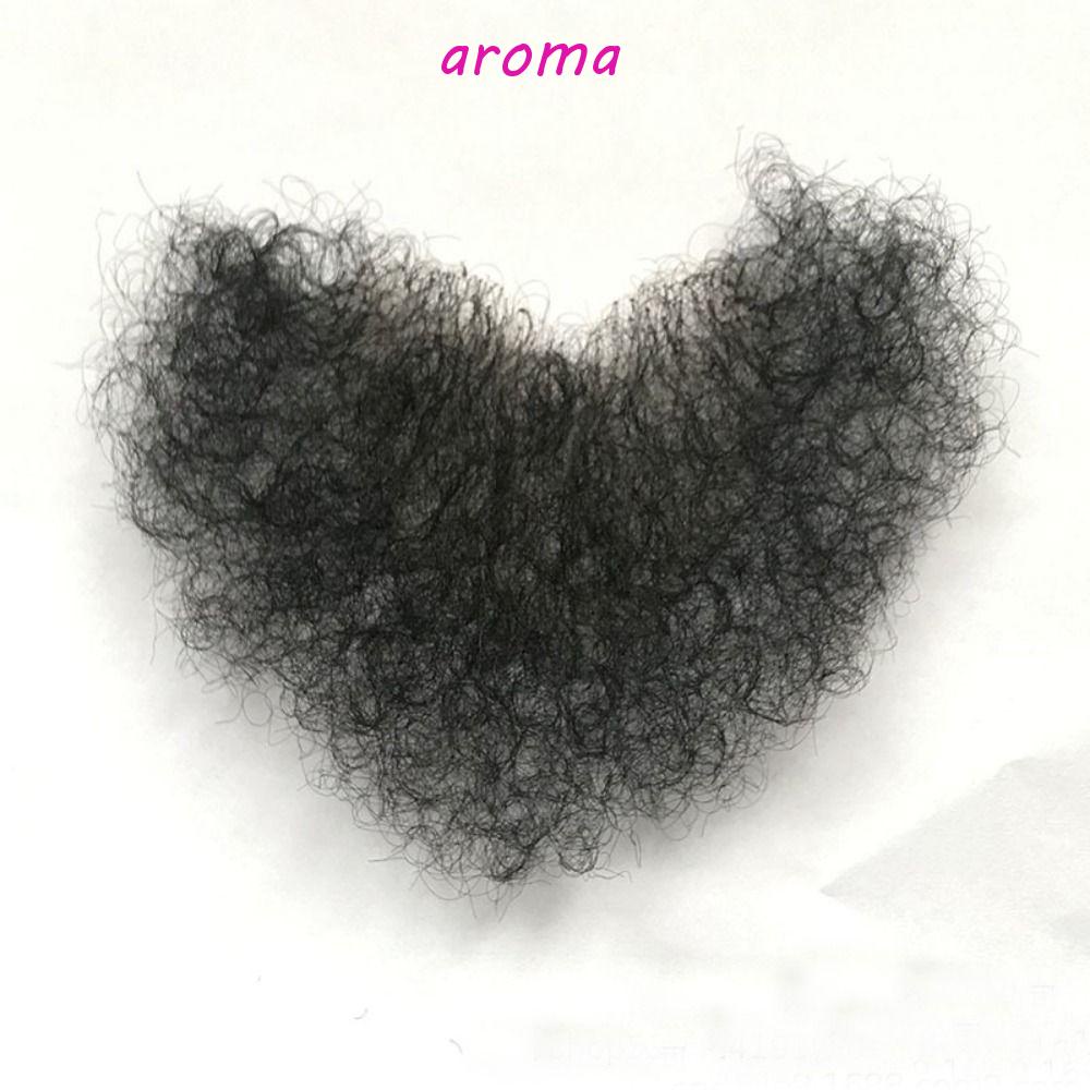 AROMA Miếng Dán Tóc Giả Màu Nâu Bằng Sợi Tự Nhiên Cách Nhiệt