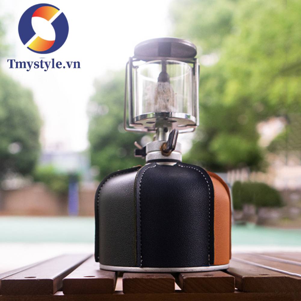 Vỏ Da PU Hình Trụ Bảo Vệ Bình Gas Cắm Trại 230g / 450g