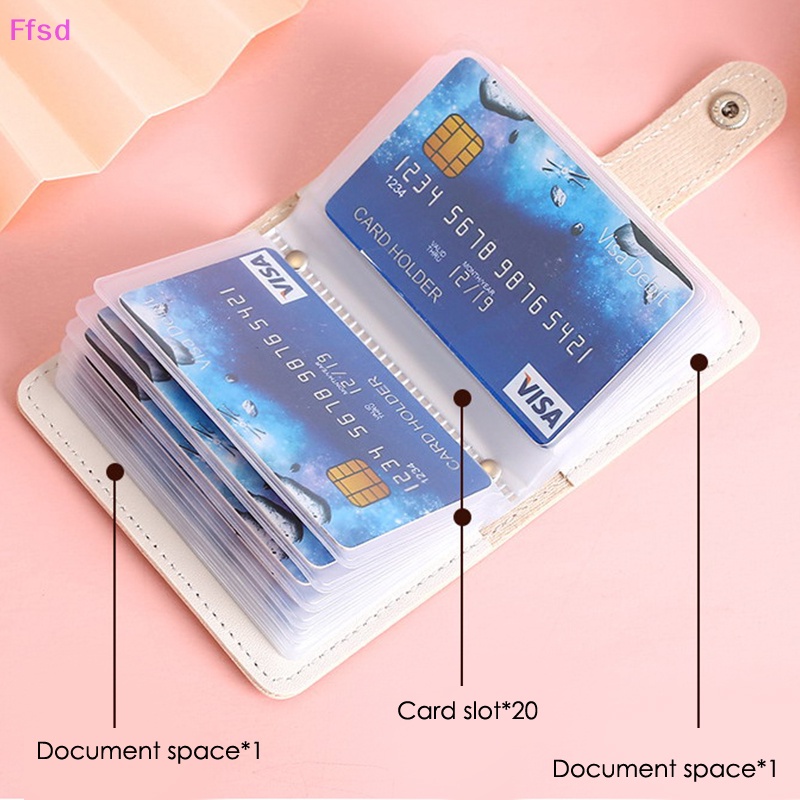 {Ffsd} Ví Đựng Thẻ ID Tiền Xu Thẻ Xe Buýt Phong Cách Retro Chống Trộm Phong Cách Doanh Nhân Bán Chạy