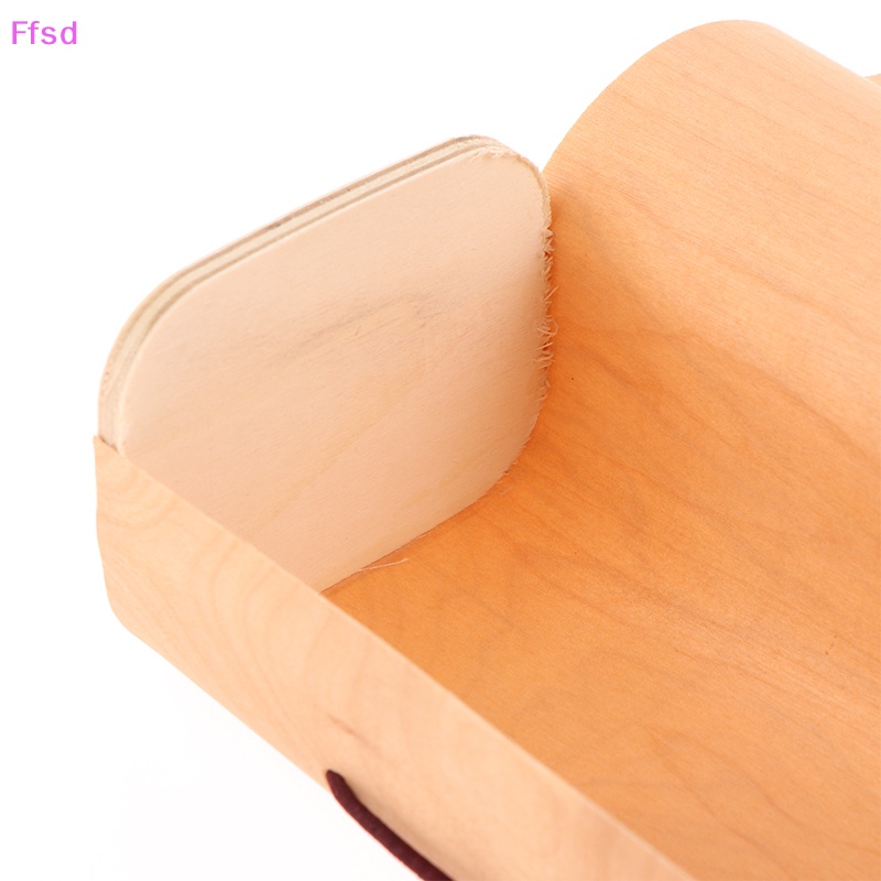 {Ffsd} Hộp Quà Tặng Trang Sức Bằng Gỗ Trơn Có Nắp Cong Trang Trí Nhà Cửa