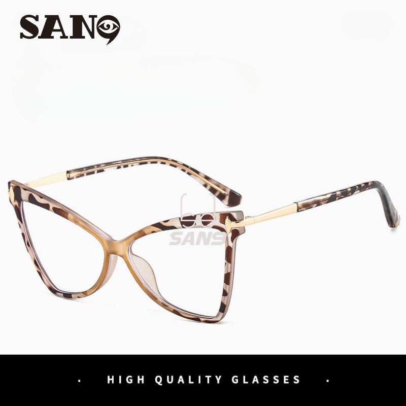 Kính Mắt Mèo Gọng Lớn Phong Cách Âu Mỹ Cho Nữ TR90 (San9)