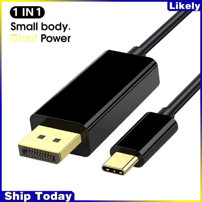 Dây Cáp Chuyển Đổi Usb Type C Sang Cổng 4k 60hz Usb C Dài 1.8M Chuyên Dụng Cho Laptop / Điện Thoại / Máy Chiếu