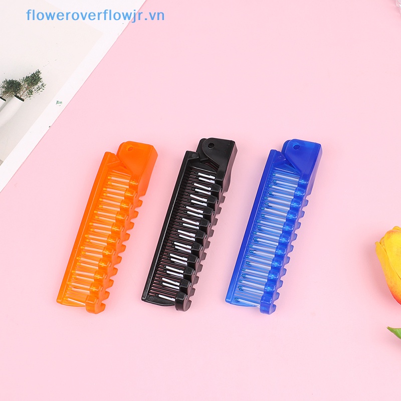 Lược Chải Tóc Bằng Nhựa Chống Tĩnh Điện Thiết Kế Gấp Gọn Tiện Dụng