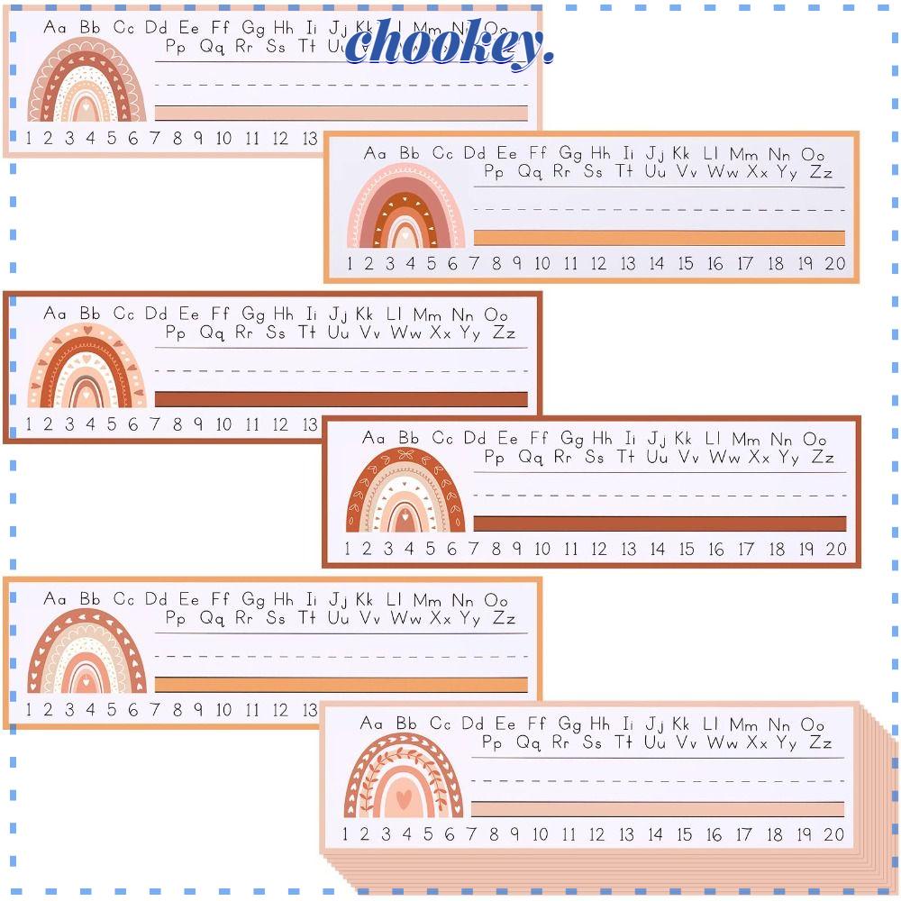 CHOOKEY Bảng Tên Bằng Giấy 12 &quot;x 4&quot; Phong Cách Bohemia