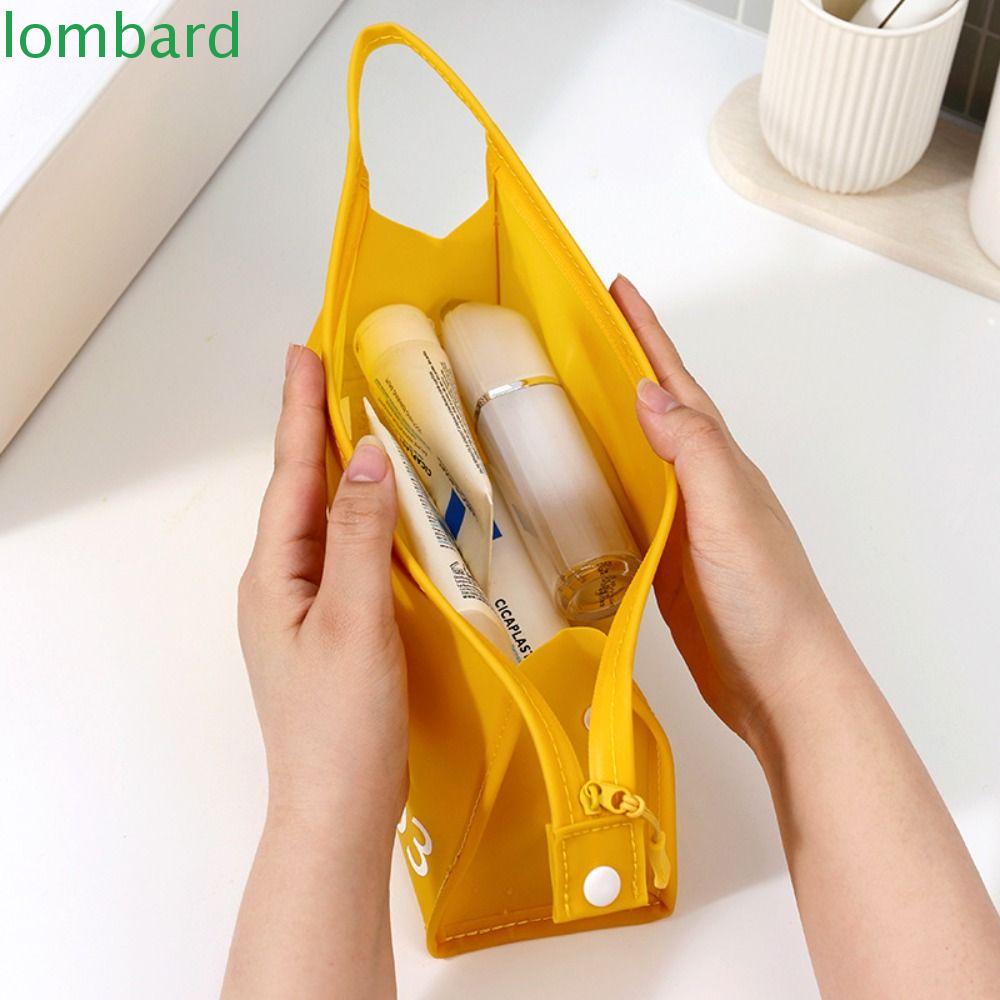 LOMBARD Túi Đựng Đồ Du Lịch Bằng PVC Chống Nước Sức Chứa Lớn Có Khóa Kéo Màu Sắc Xinh Xắn