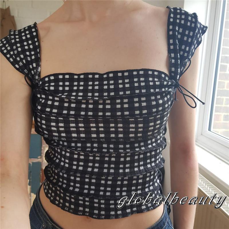 Áo Hai Dây Cổ Vuông In Họa Tiết Thời Trang Mùa Hè Cho Nữ