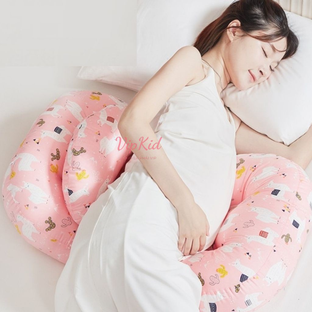 Gối bầu cánh tiên Carekids gối bà bầu giảm đau lưng đỡ bụng cho bà bầu một giấc ngủ ngon Vipkid