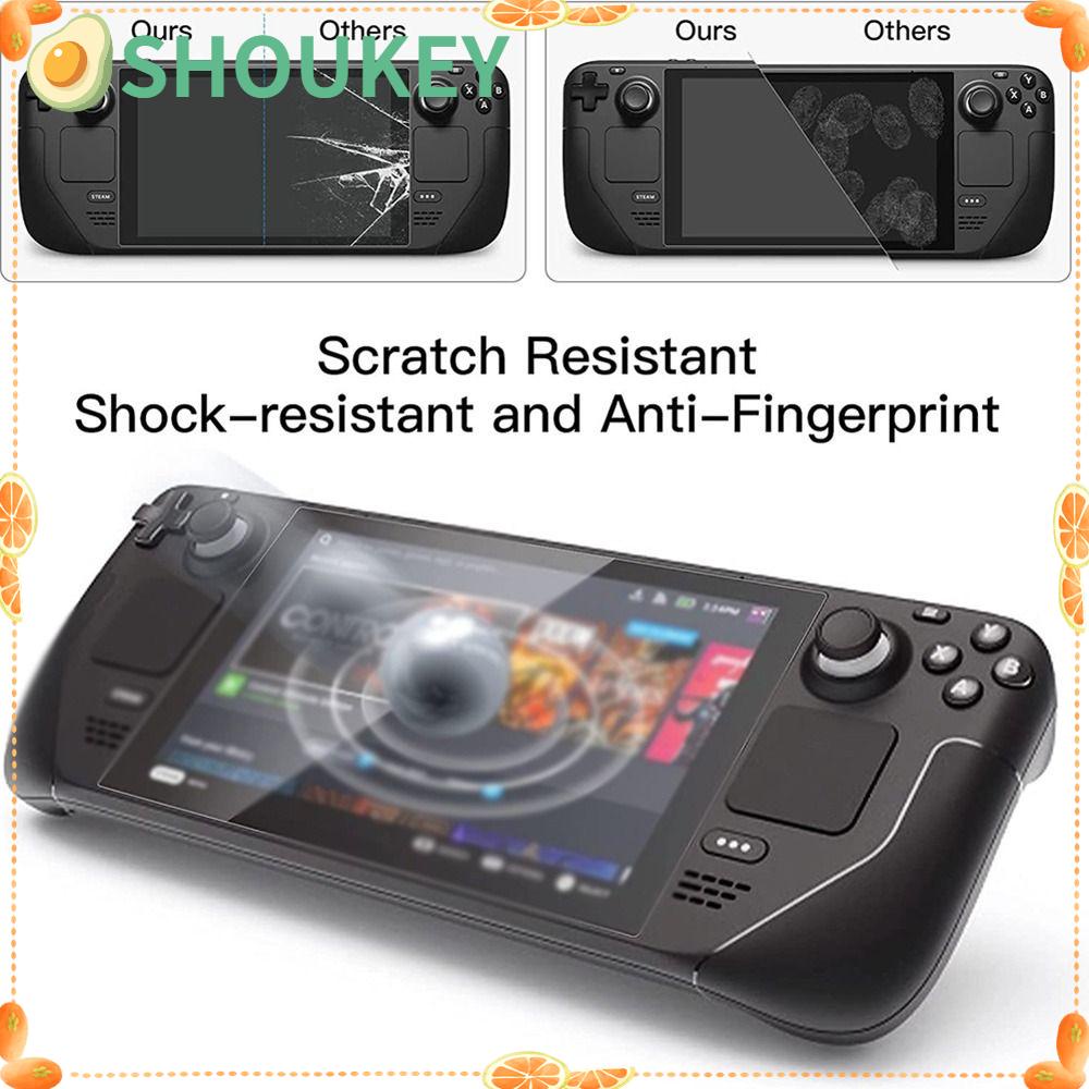 SHOUKEY Bộ 3 Kính Cường Lực Chống Trầy Chống Dấu Vân Tay Bảo Vệ Màn Hình Máy Chơi Game Hơi Nước