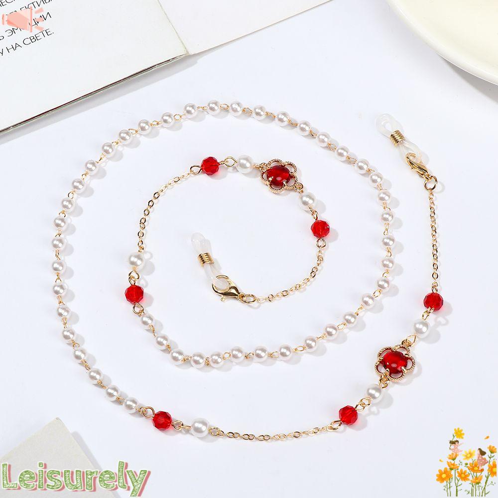 LEILY Dây Đeo Kính Chống Trượt Điều Chỉnh Được Thời Trang