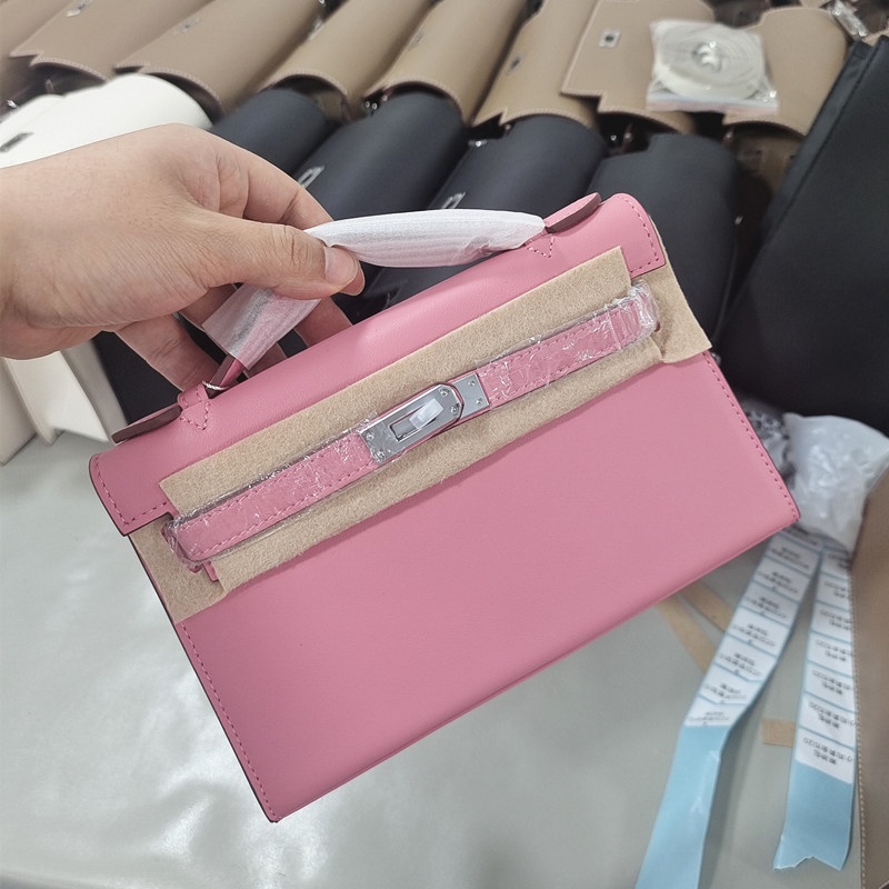 Túi Xách Da Bò mini Phối Dây Xích Đeo Vai Sành Điệu Hợp Thời Trang
