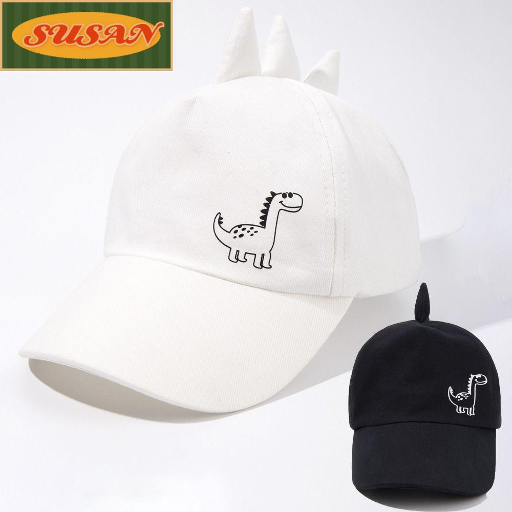 SUSANS Mũ Lưỡi Trai Họa Tiết Khủng Long Hoạt Hình Phong Cách Hip Hop Thời Trang Mùa Hè Cho Bé Trai Và Gái 6-2 Tuổi
