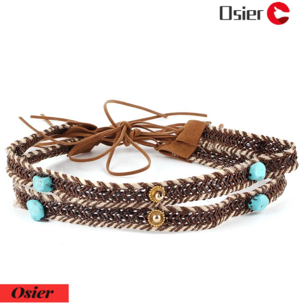 OSIER1 Thắt Lưng Bện Dây Có Thể Điều Chỉnh Thời Trang Cho Nam