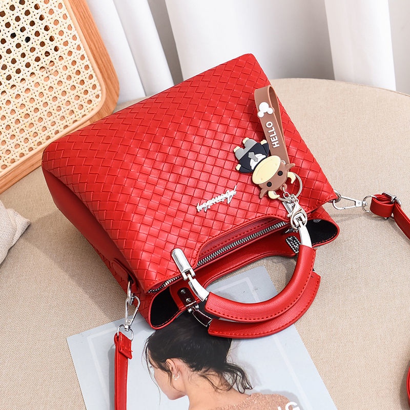 Túi Xách Tay Sợi Dệt Chống Trầy Xước Dễ Phối Đồ Thời Trang Cho Nữ