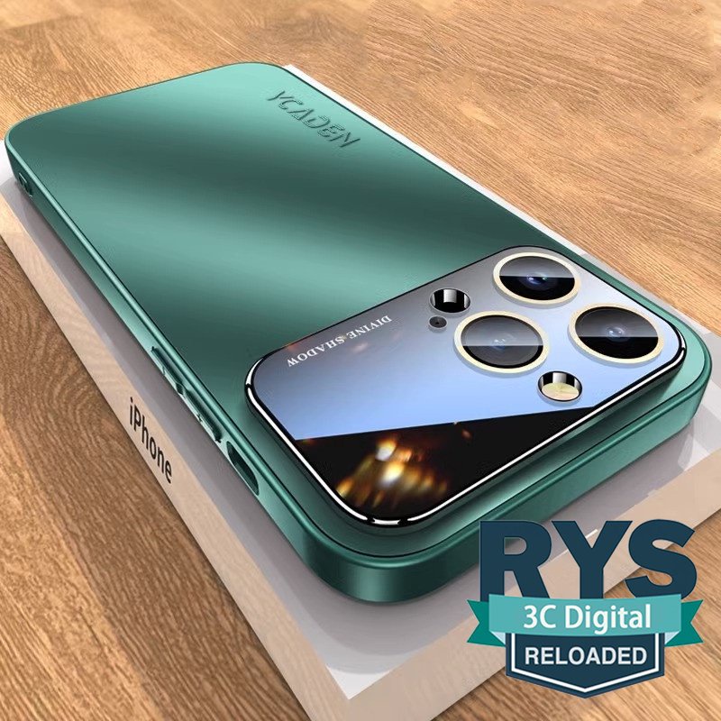 Sang Trọng Ốp Điện Thoại Cứng Chống Sốc Chống Bụi Có Nắp Bảo Vệ Ống Kính Máy Ảnh Cho iPhone 14 Pro Max 13 12 11 Pro Max 14 Plus