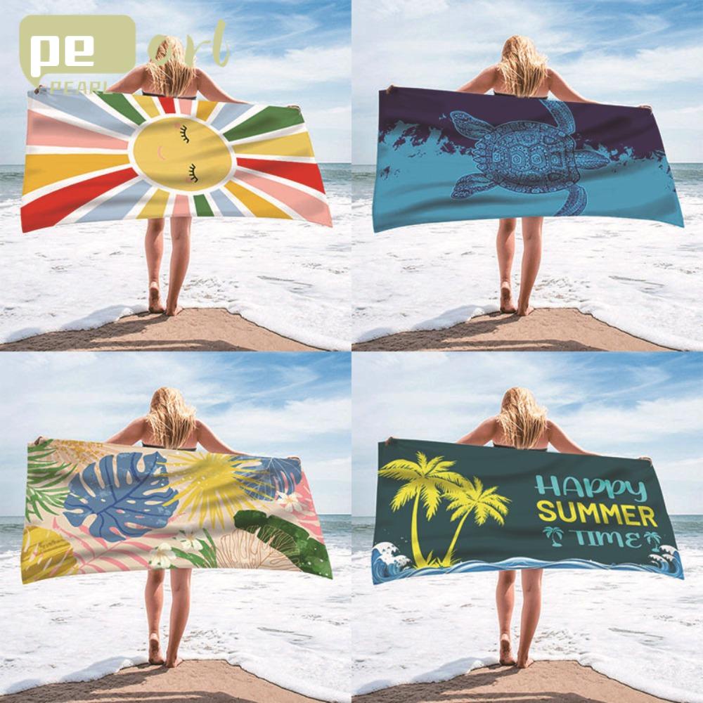 PEARLVN Thảm Đi Biển Bằng Sợi Micro Gọn Nhẹ Họa Tiết Mới Tiện Dụng Cho Mùa Hè