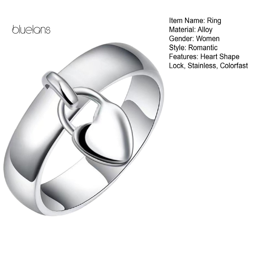 Nhẫn Cưới Bằng Hợp Kim Mạ Điện Hình Trái Tim Dễ Thương Cho Nữ