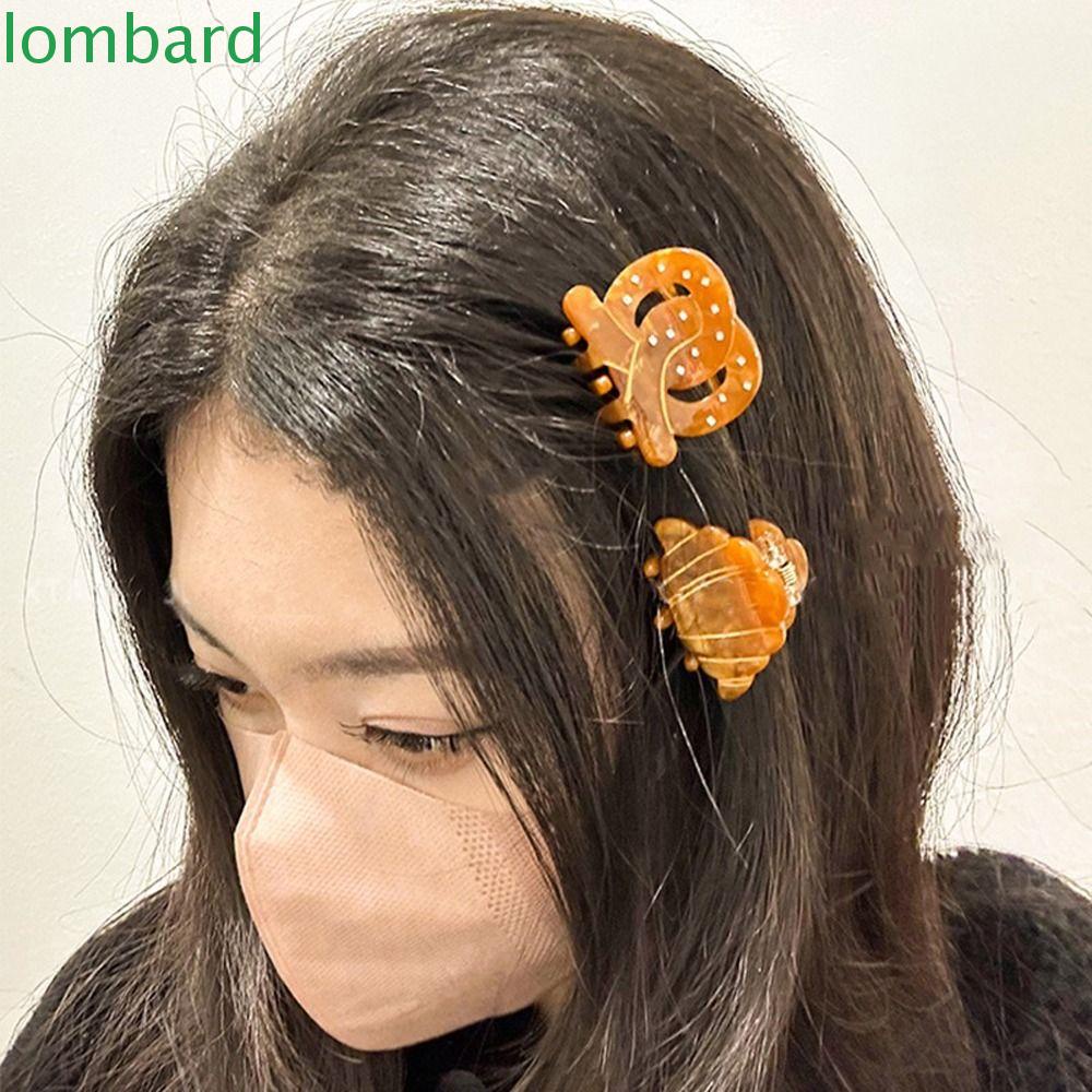 LOMBARD Kẹp Tóc Hình Ngôi Sao Acetate Ngọt Ngào Thời Trang Hàn Quốc Cho Nữ
