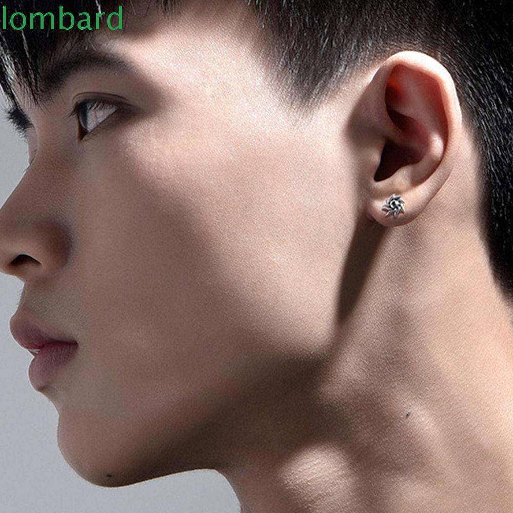 LOMBARD Bông Tai Hình Polaris Bằng Đồng Phong Cách Đường Phố Hàn Quốc