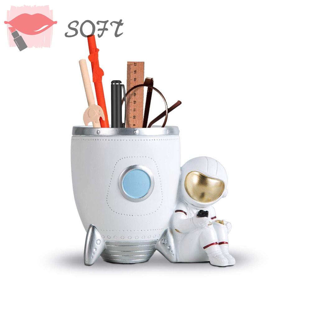 SOFTNESS Giá Đỡ Bút Để Bàn Điêu Khắc Thủ Công Trang Trí Nội Thất