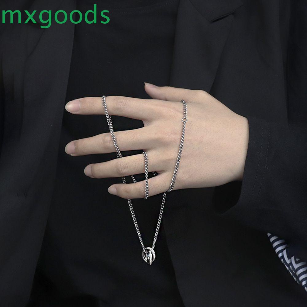 MXGOODS Vòng cổ Dạng Xích Dày Dặn Phong Cách Punk Hàn Quốc Thời Trang Cho Nam Và Nữ