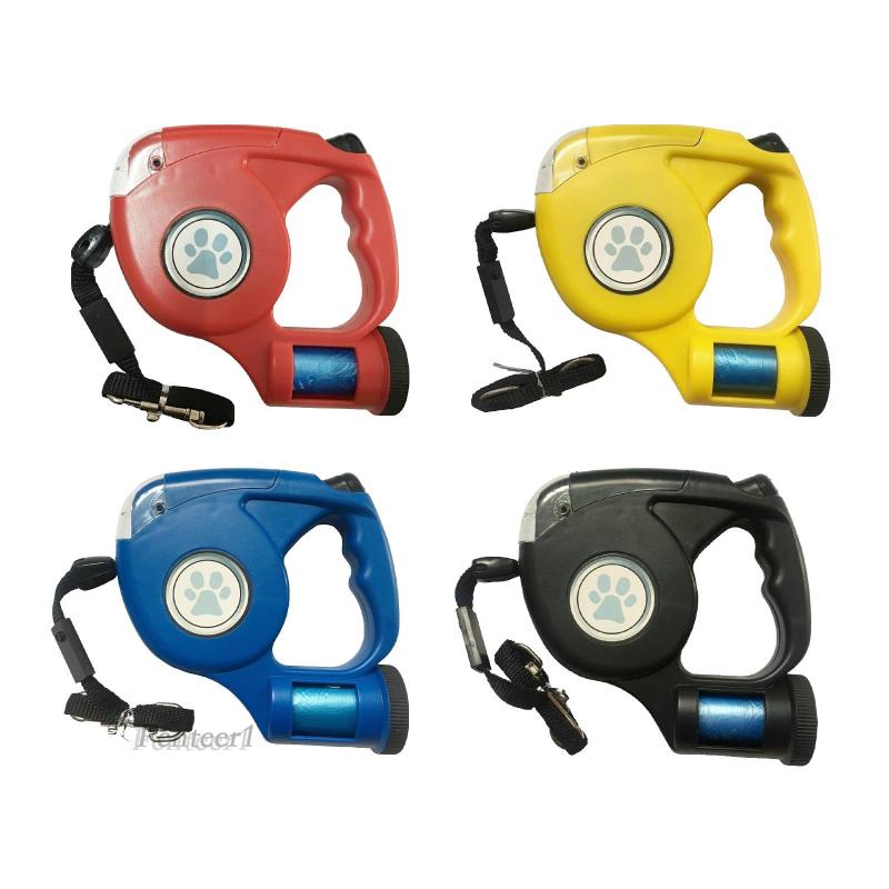 Dây Dắt Thú Cưng Đi Dạo Có Đèn Và Túi Đựng Rác 15ft