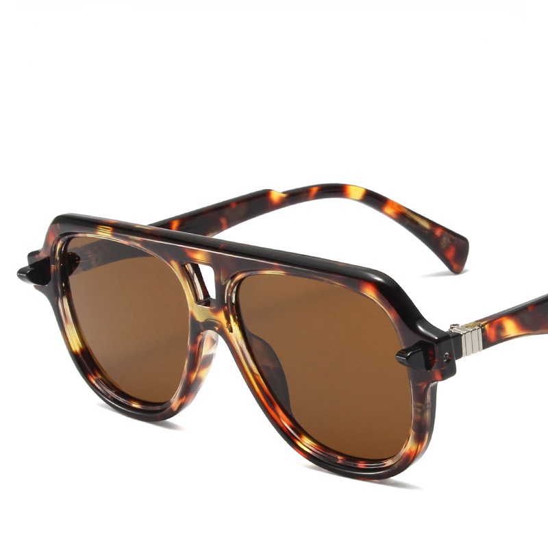 Kính Mát Gọng Vuông Kim Loại Thời Trang Cho Nam Nữ