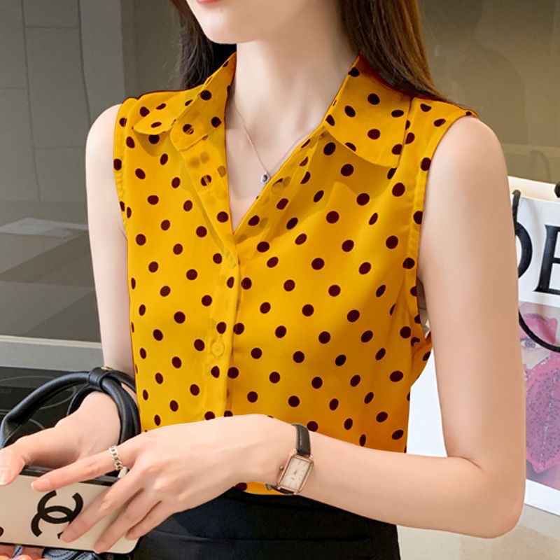 Áo Voan Không Tay Dáng Rộng Thời Trang Dành Cho Nữ