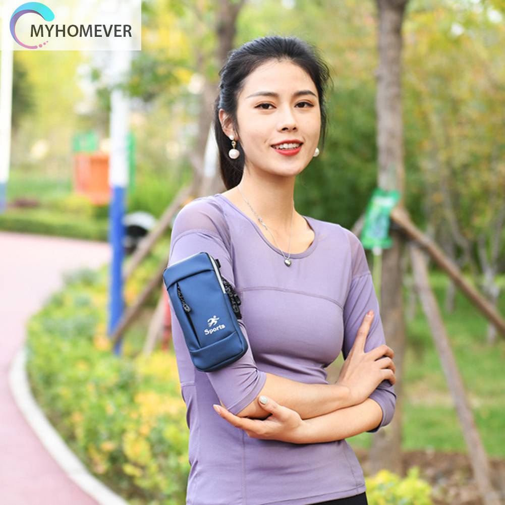 Túi Đeo Cánh Tay Bằng Da PU Co Giãn Chống Nước Chống Trộm Có Thể Điều Chỉnh