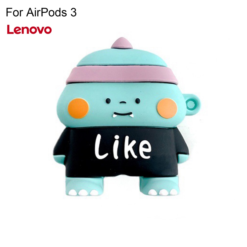 Vỏ Bảo Vệ Hộp Sạc Tai Nghe AirPods1 / 2 Bằng Silicon Mềm Hình Khủng Long / Hoa Hướng Dương Chống Va Đ