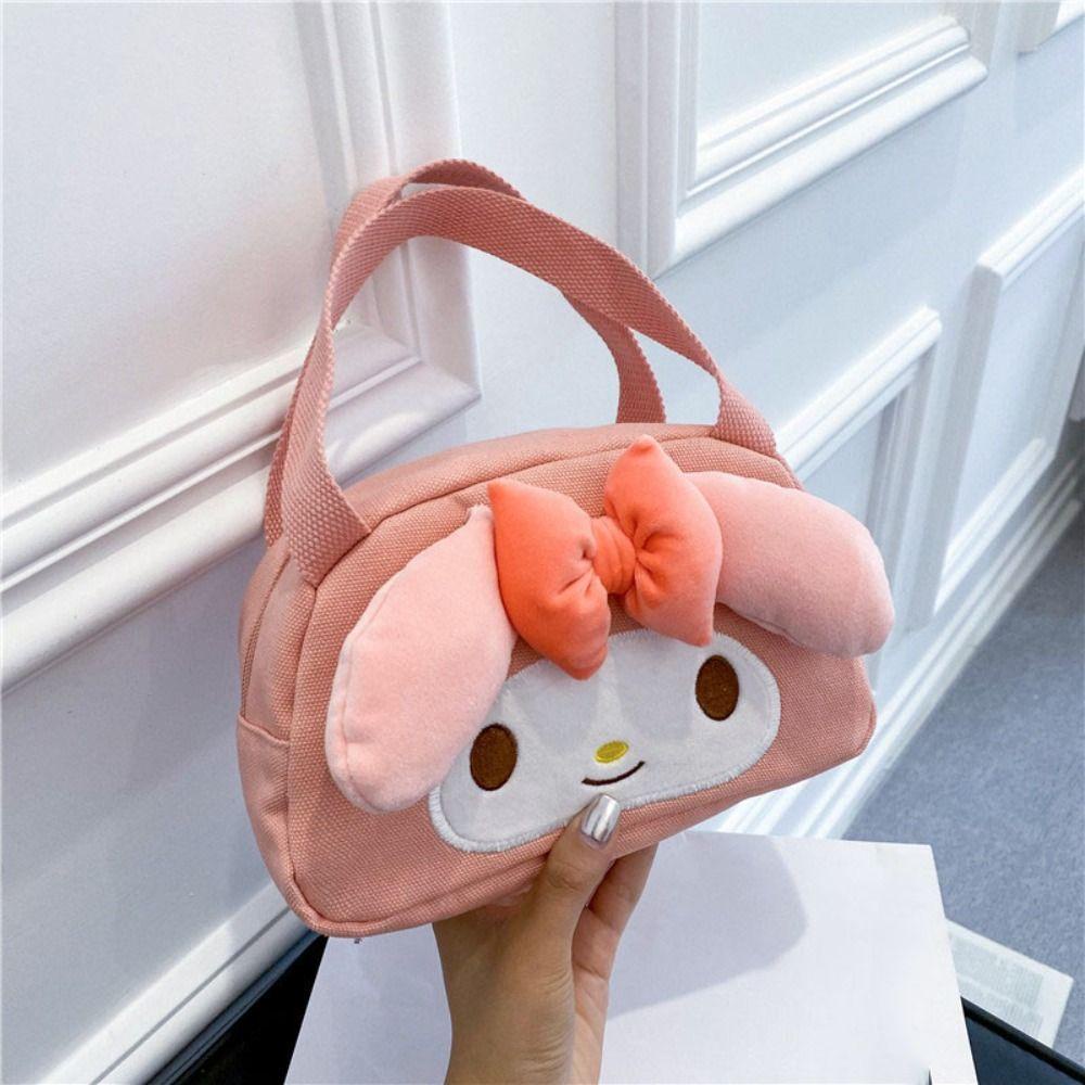 BLISS Túi Xách Canvas In Hình Hoạt Hình Kitty Đáng Yêu