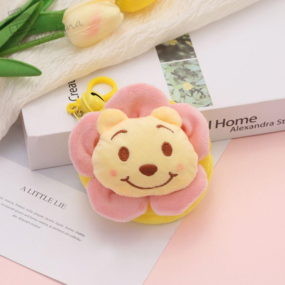 AUGUSTINA Móc Khóa Hình Gấu Dâu Tây Bằng Lông Nhung Dễ Thương Xinh Xắn