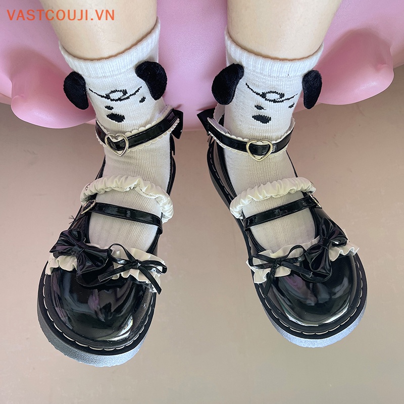 Tất Dệt Kim Hình Cún 3D Dễ Thương Vui Nhộn Thời Trang Đường Phố Cho Cặp Đôi