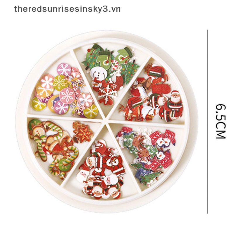 Bột Bột 3D DIY Họa Tiết Giáng Sinh Hợp Thời Trang Trang Trí Móng Tay