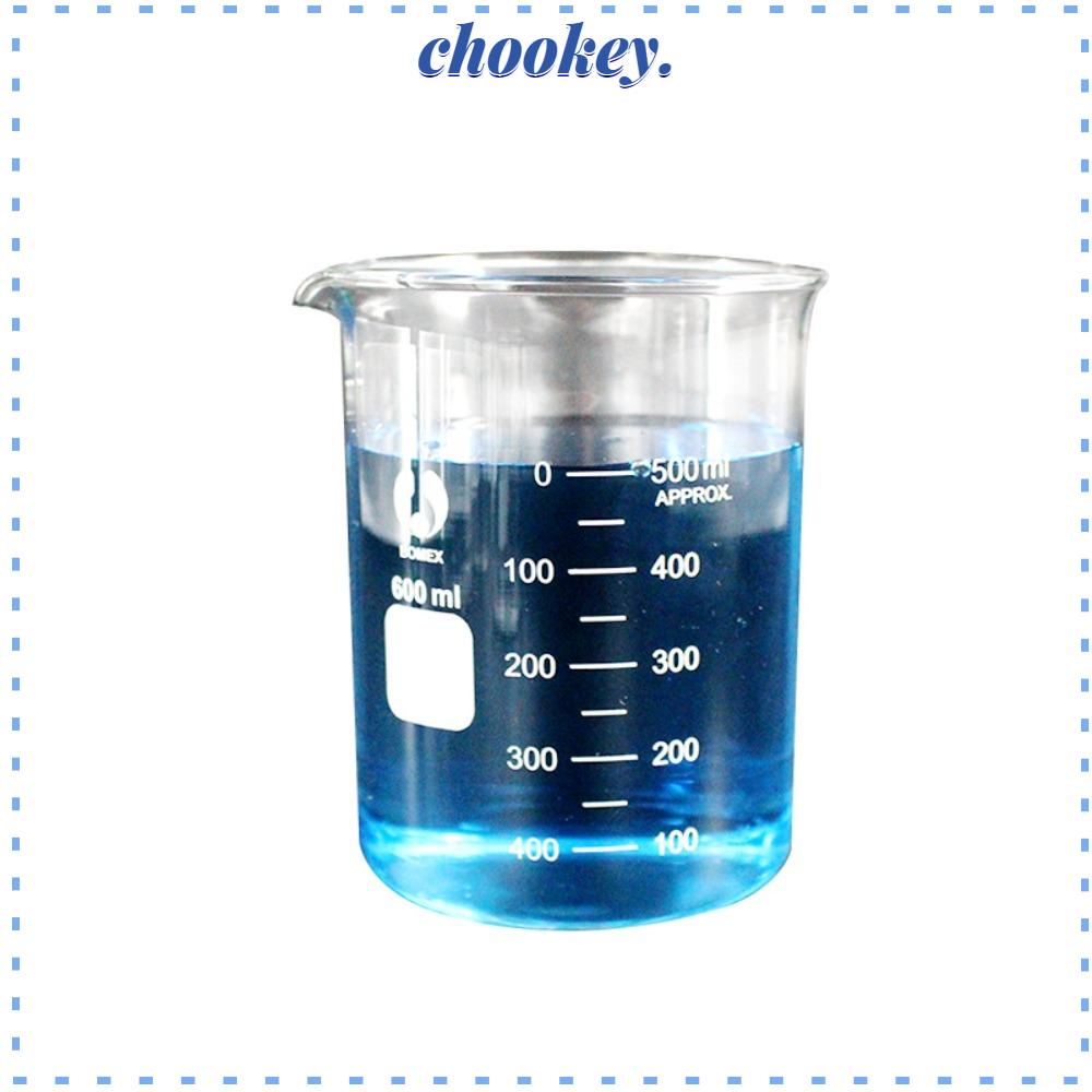 CHOOKEY Bình Thí Nghiệm Bằng Thủy Tinh Trong Suốt Có Tay Cầm 600ml