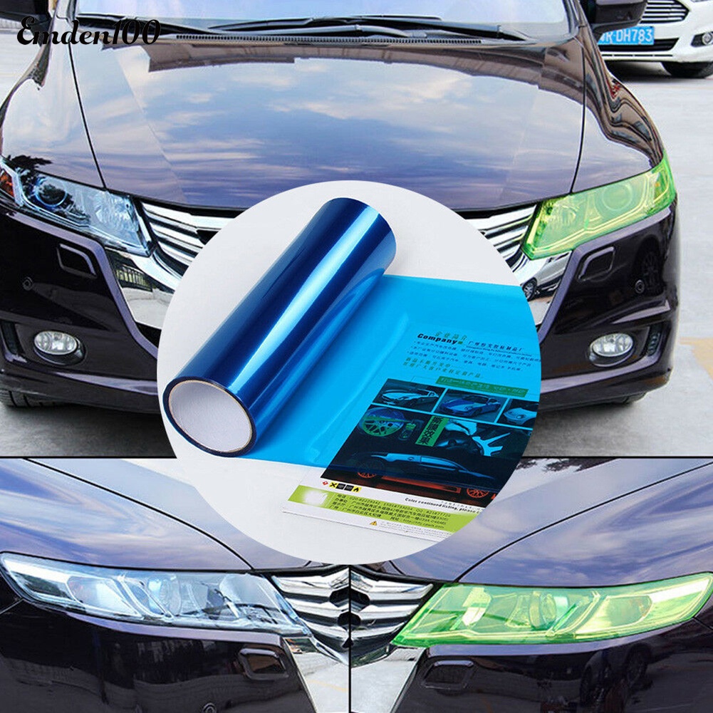 Tấm Phim Dán Trang Trí Đèn Pha Xe Hơi Kích Thước 60cmx30cm