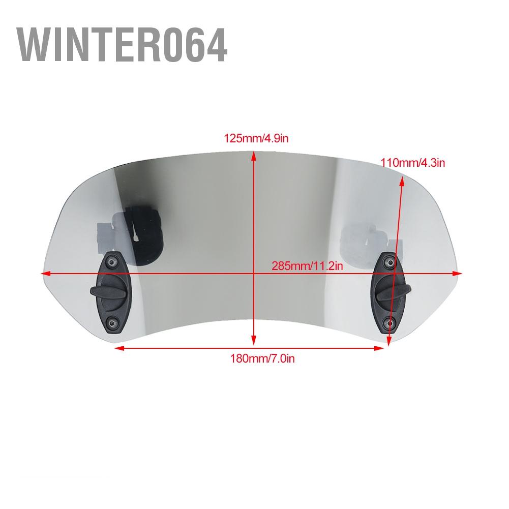 Winter064 Kẹp Có Thể Điều Chỉnh Trên Kính Chắn Gió Phụ Kiện Cho Xe Máy Tawny